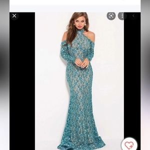 JOVANI FORMAL TEAL 58376A